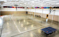 gymnasium with court and ping pong table - The Ranch at Dove Tree