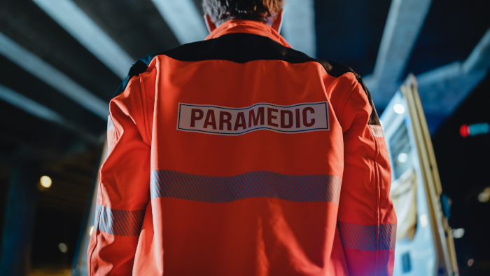 Back of Paramedic - First Responders