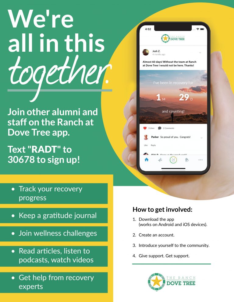 The Ranch at Dove Tree Cared For app - Alumni Program
