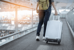 A person at the airport.