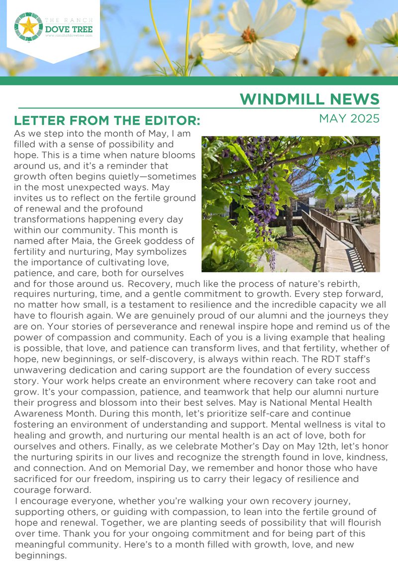 Ranch at Dove Tree May 2025 Newsletter