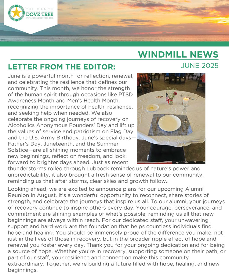 Ranch at Dove Tree Alumni Newsletter May 2025