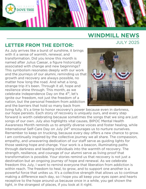 July 2025 Alumni Newsletter - Ranch at Dove Tree