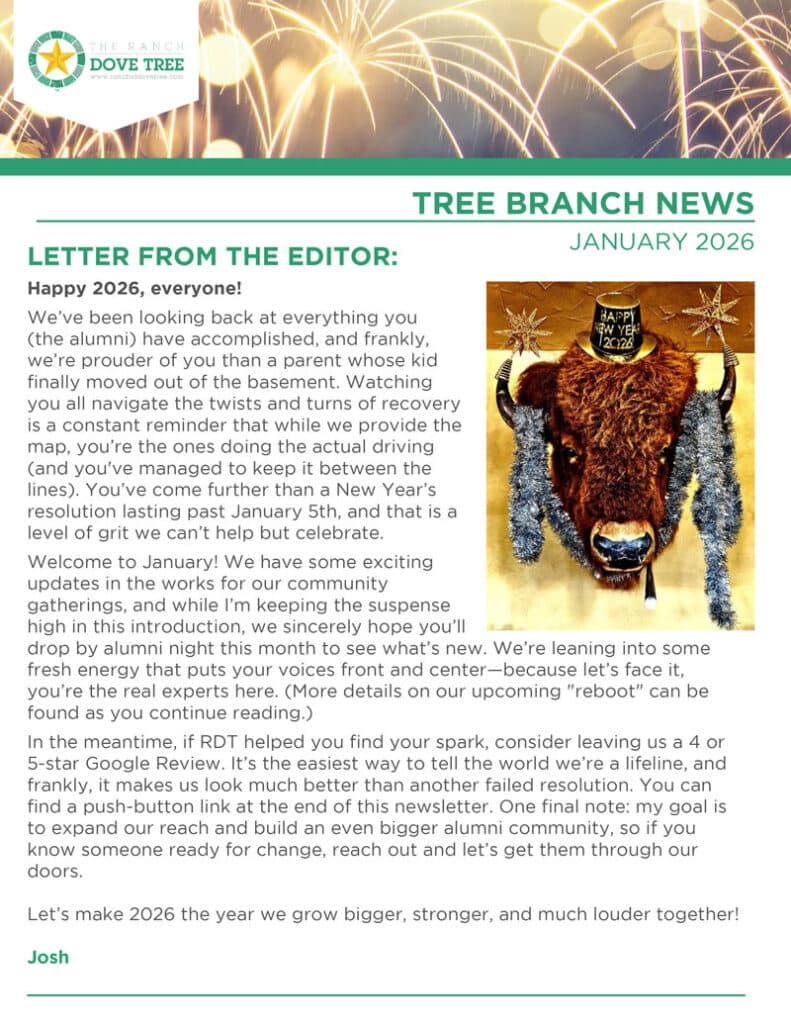 Ranch at Dove Tree Alumni Newsletter Januaury 2026