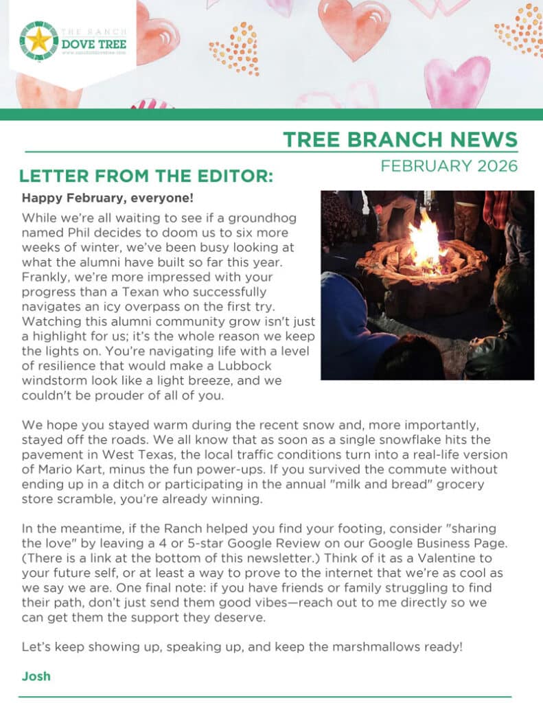Ranch at Dove Tree Alumni Newsletter - February 2026